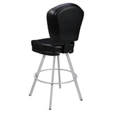 Remi 3-Channel Premium Casino Bucket Bar Stool with Circular Frame19cd32e65c069f1af2