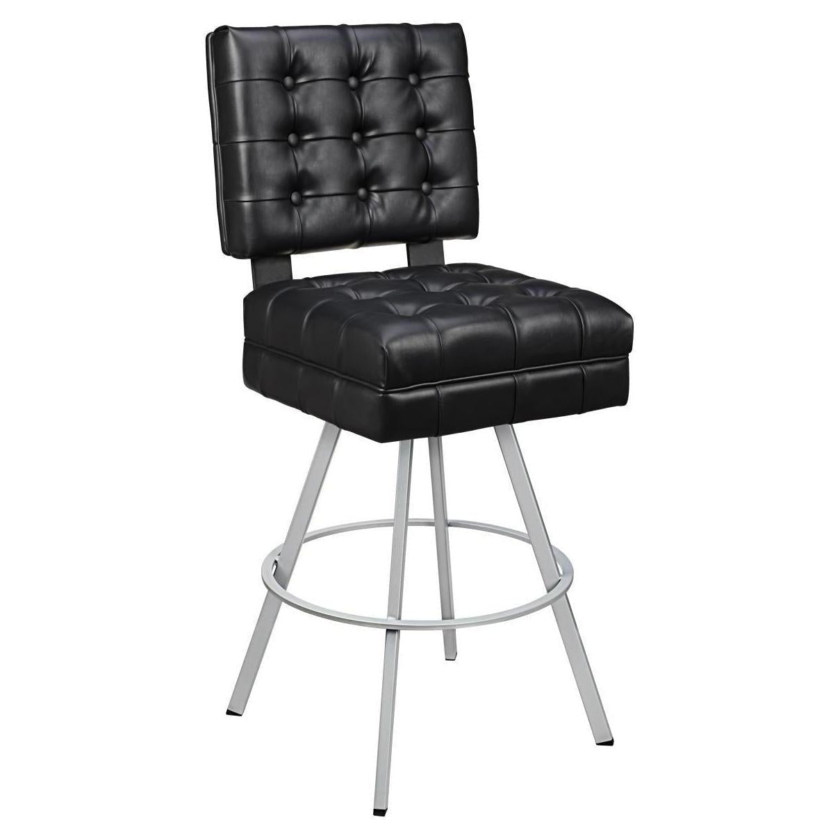 Belvedere Tufted Premium Bucket Bar Stool with Circular Frame19cd31b2f6a42c18a8