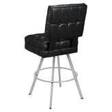 Belvedere Tufted Premium Bucket Bar Stool with Circular Frame19cd31b2f6a4cc422c