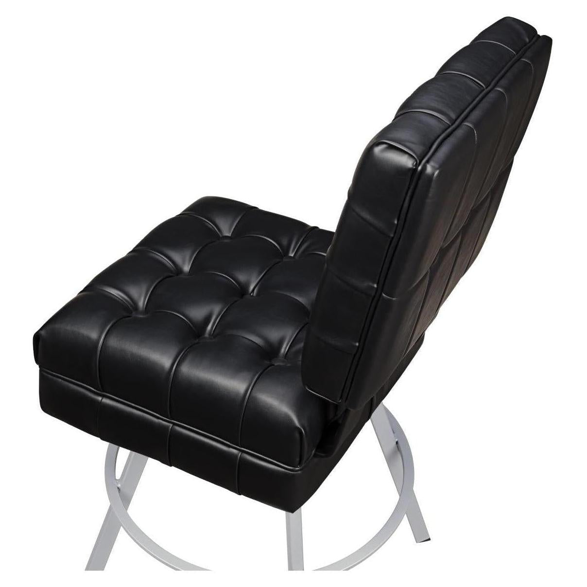 Belvedere Tufted Premium Bucket Bar Stool with Circular Frame19cd31b2f6a4e04e84