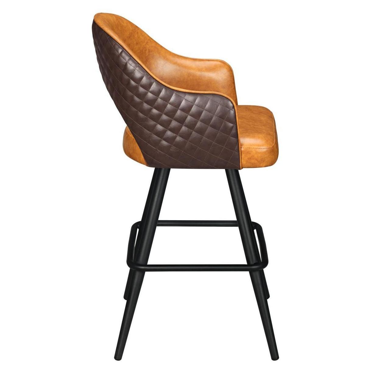 Invicta Premium Bucket Swivel Bar Stool with Square Frame19b9e726cd73b7a175