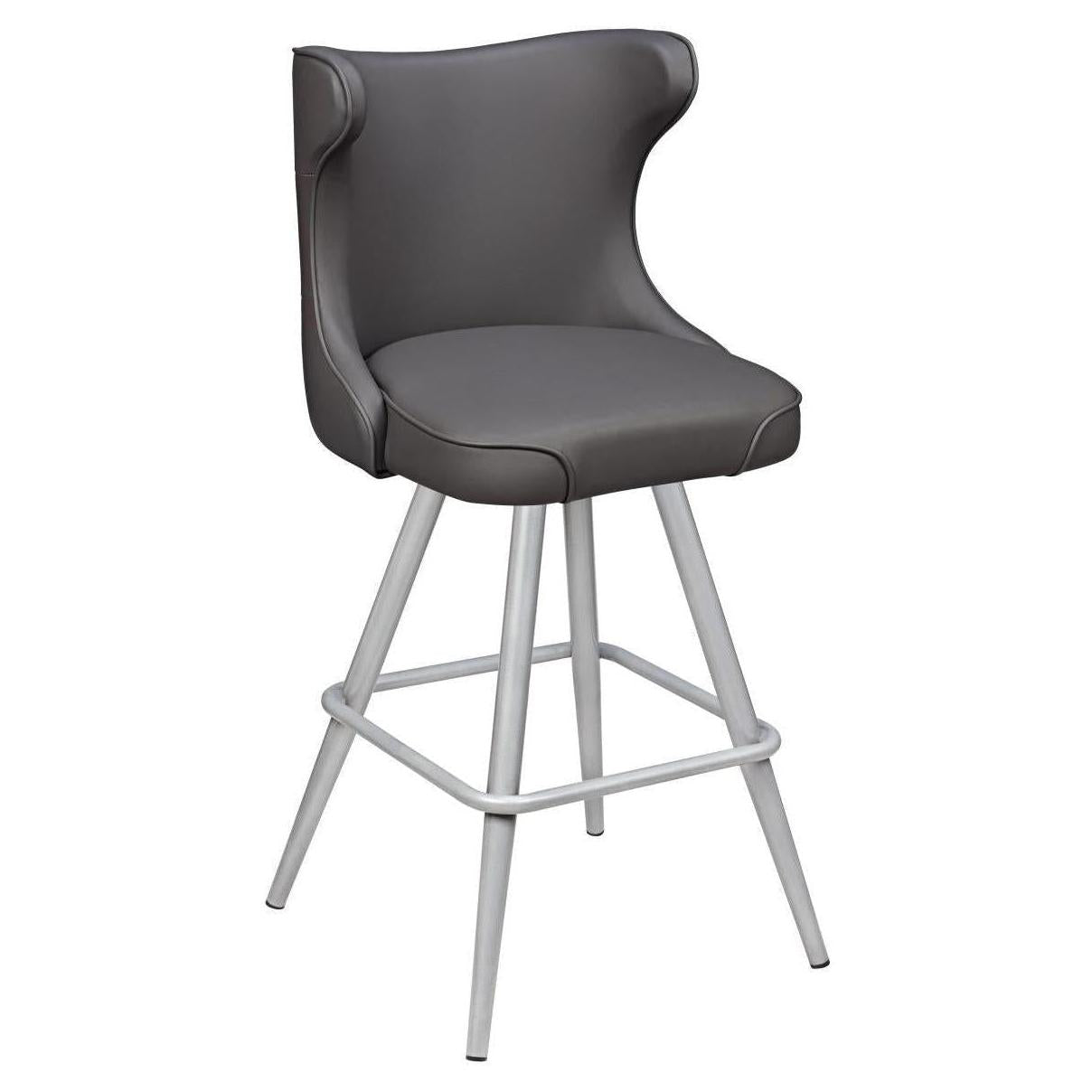 Darlo Premium Bucket Swivel Bar Stool with Square Frame19b8fe10eaa45b66bf