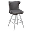 Darlo Premium Bucket Swivel Bar Stool with Square Frame19b8fe10eaa45b66bf