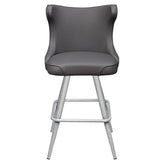 Darlo Premium Bucket Swivel Bar Stool with Square Frame19b8fe10eab688d6be