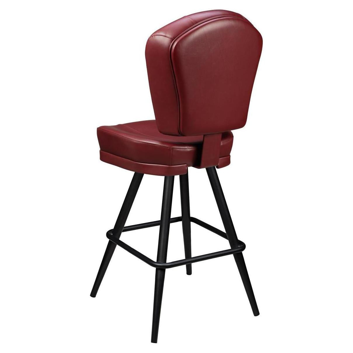 Remi 3-Channel Premium Casino Bucket Bar Stool with Square Frame19cd333ffbf1df6305