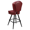Remi 3-Channel Premium Casino Bucket Bar Stool with Square Frame19cd333ffbf1df6305