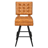 Belvedere Tufted Premium Bucket Bar Stool with Square Frame19cd31cbde8606b20e