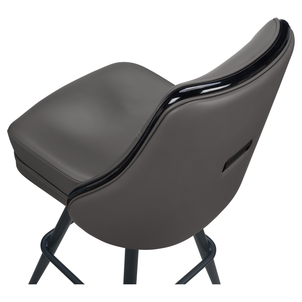 Monaco Premium Casino Bucket Bar Stool with Square Frame 1a08216303661ffb76