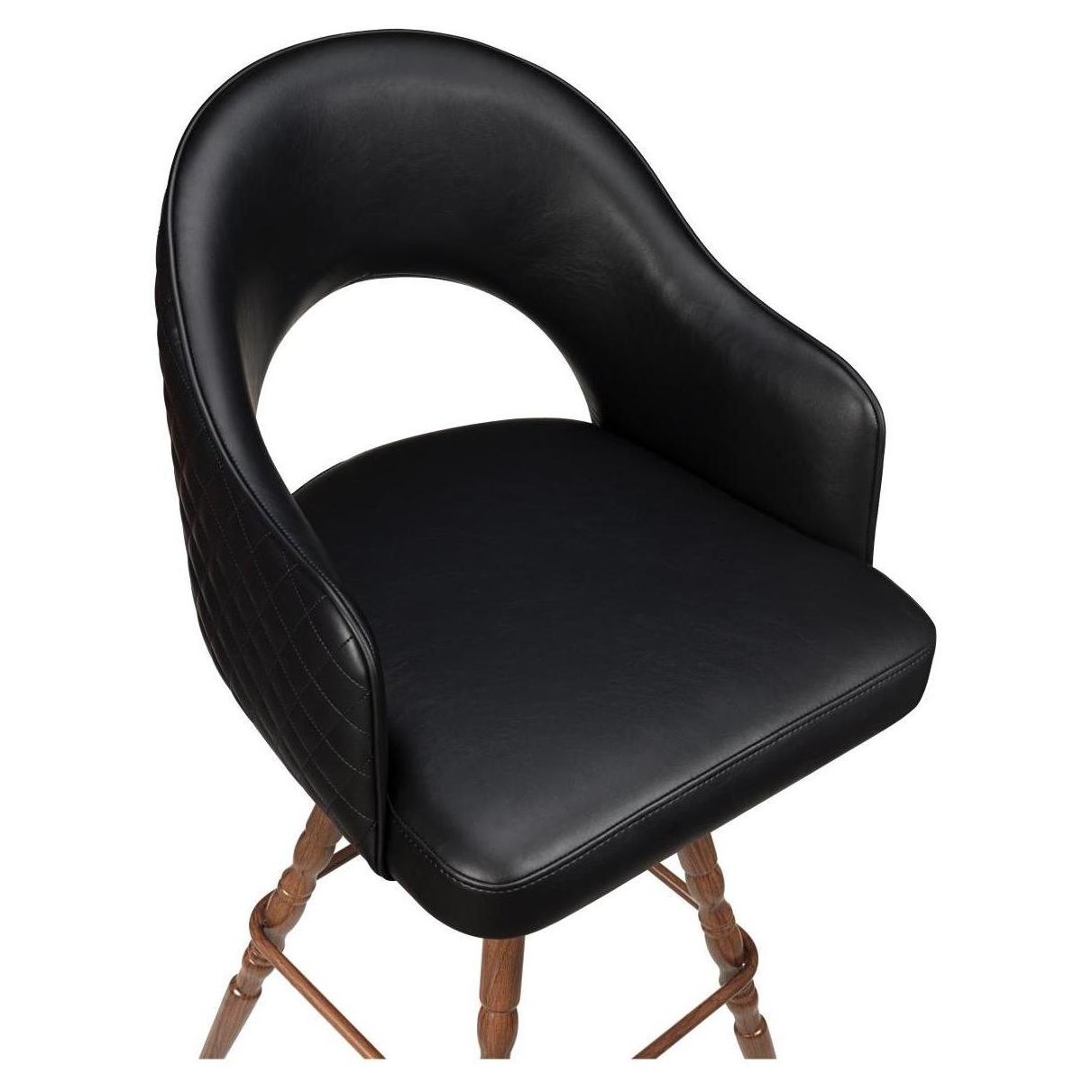 Invicta Premium Bucket Swivel Bar Stool with Vintage Frame19b9e75a06620d1743