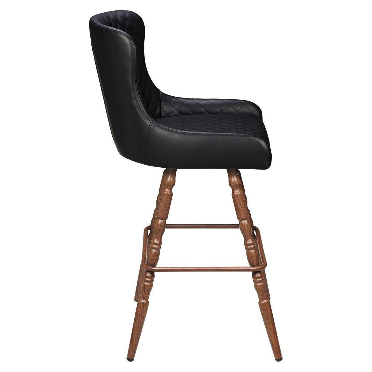 Premium Savino Swivel Bar Stool with Vintage Frame19ba45363a3757b96