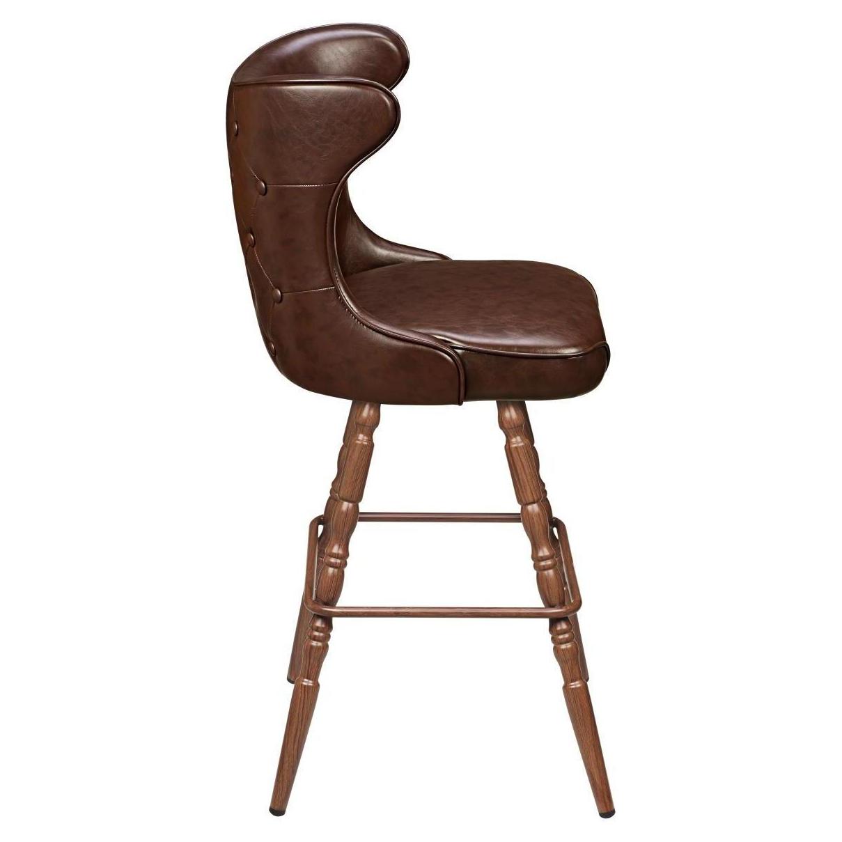 Darlo Premium Bucket Swivel Bar Stool with Vintage Frame19b8fe3ded4e9cf5c