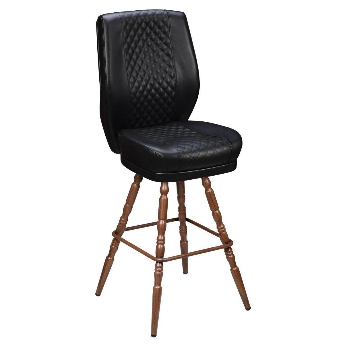 Bruno Diamond Back Premium Bucket Bar Stool with Vintage Frame19cd327fbdb60f9ea5