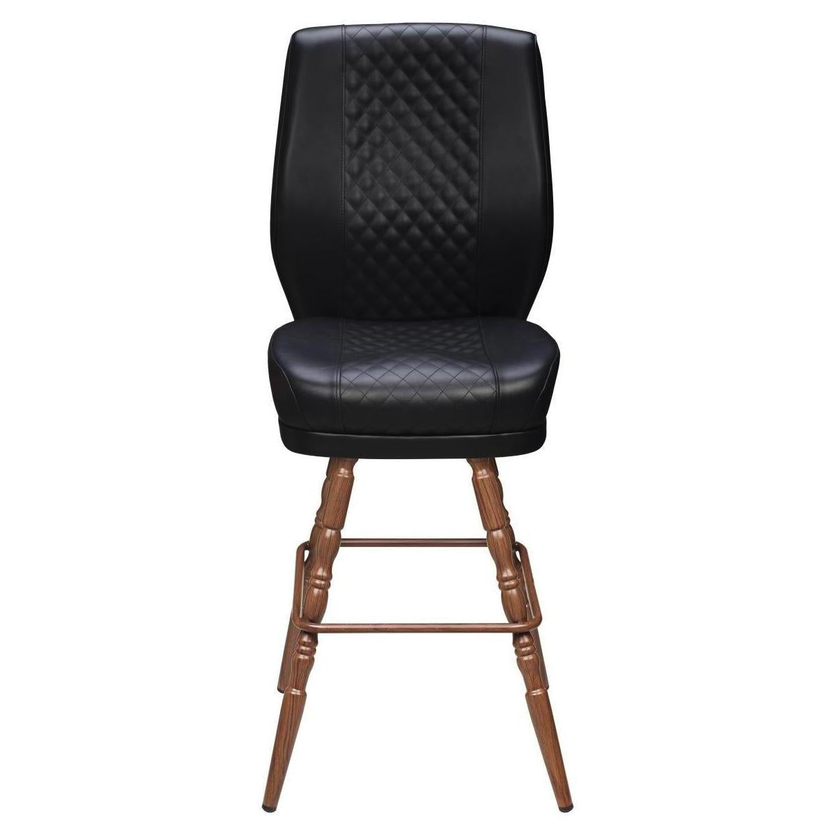 Bruno Diamond Back Premium Bucket Bar Stool with Vintage Frame19cd327fbdb23b423b