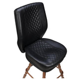 Bruno Diamond Back Premium Bucket Bar Stool with Vintage Frame19cd327fbdb2195ff5