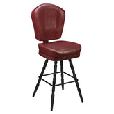 Remi 3-Channel Premium Casino Bucket Bar Stool with Vintage Frame19cd34307201a5f72f