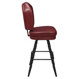 Remi 3-Channel Premium Casino Bucket Bar Stool with Vintage Frame19cd3430720b8604c