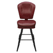 Remi 3-Channel Premium Casino Bucket Bar Stool with Vintage Frame19cd34307201bfd119