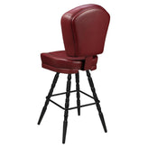 Remi 3-Channel Premium Casino Bucket Bar Stool with Vintage Frame19cd343072030f5bb1