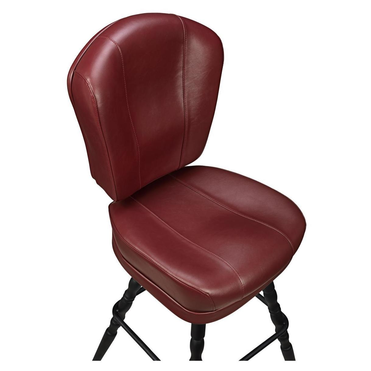 Remi 3-Channel Premium Casino Bucket Bar Stool with Vintage Frame19cd34307203eed8b