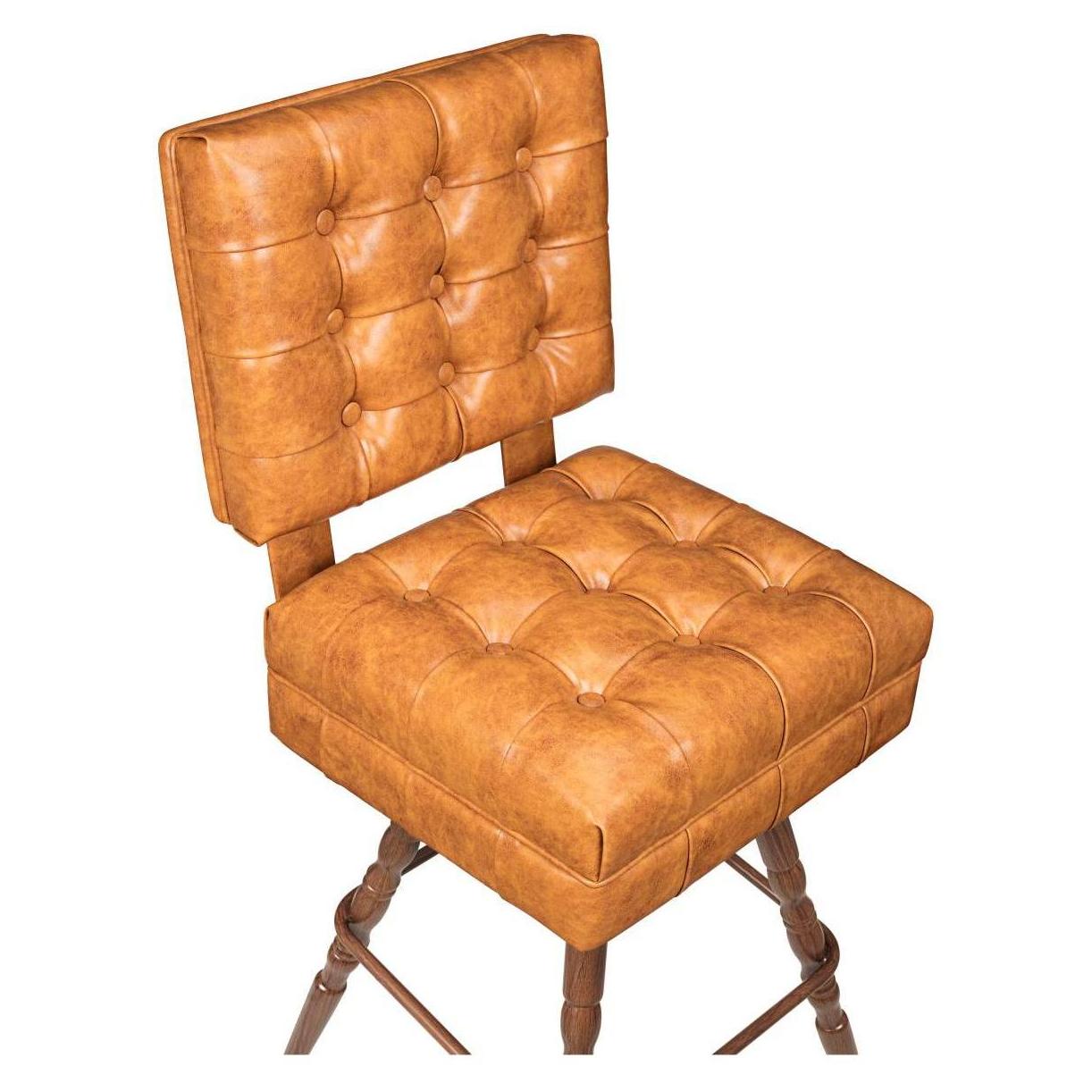 Belvedere Tufted Premium Bucket Bar Stool with Vintage Frame19cd31fd83f571a0e9