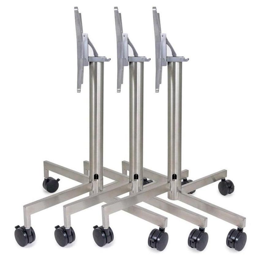 8030 Series Nesting Stainless Steel Folding X Base with Casters