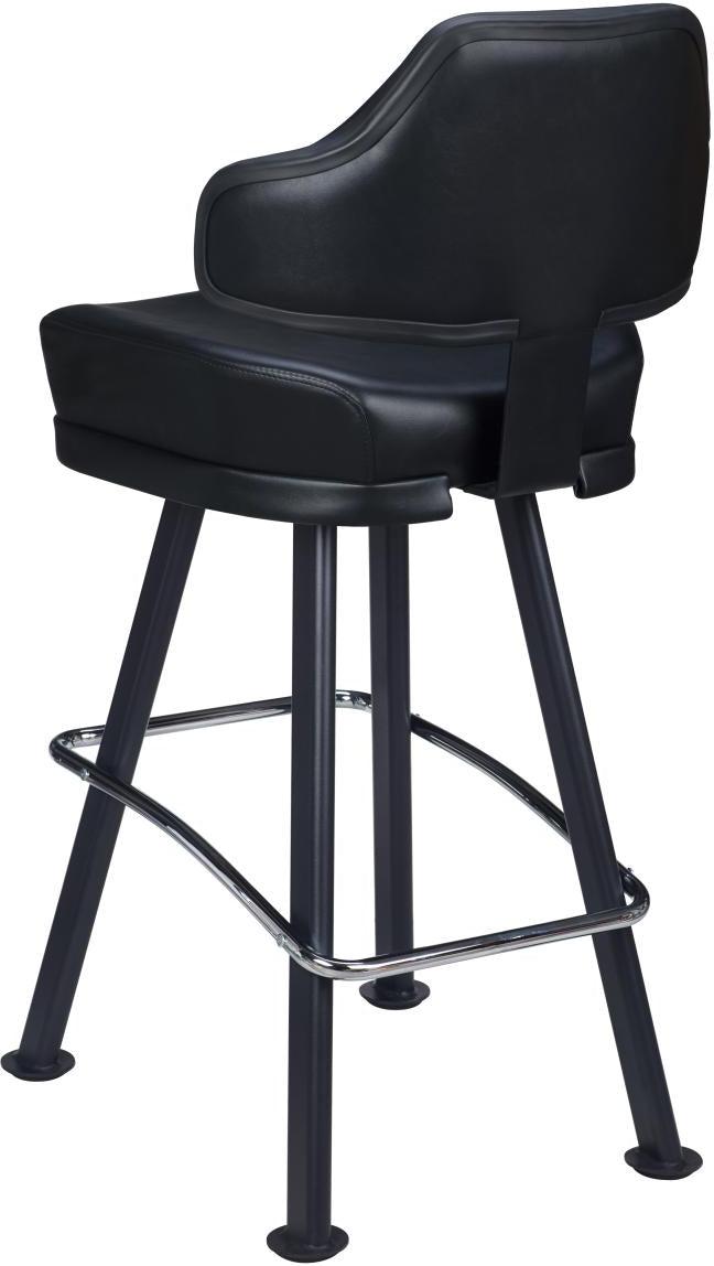 Valentino Premium Casino Bucket Bar Stool with Arched-Oval Frame19e3824dcf26ad5687
