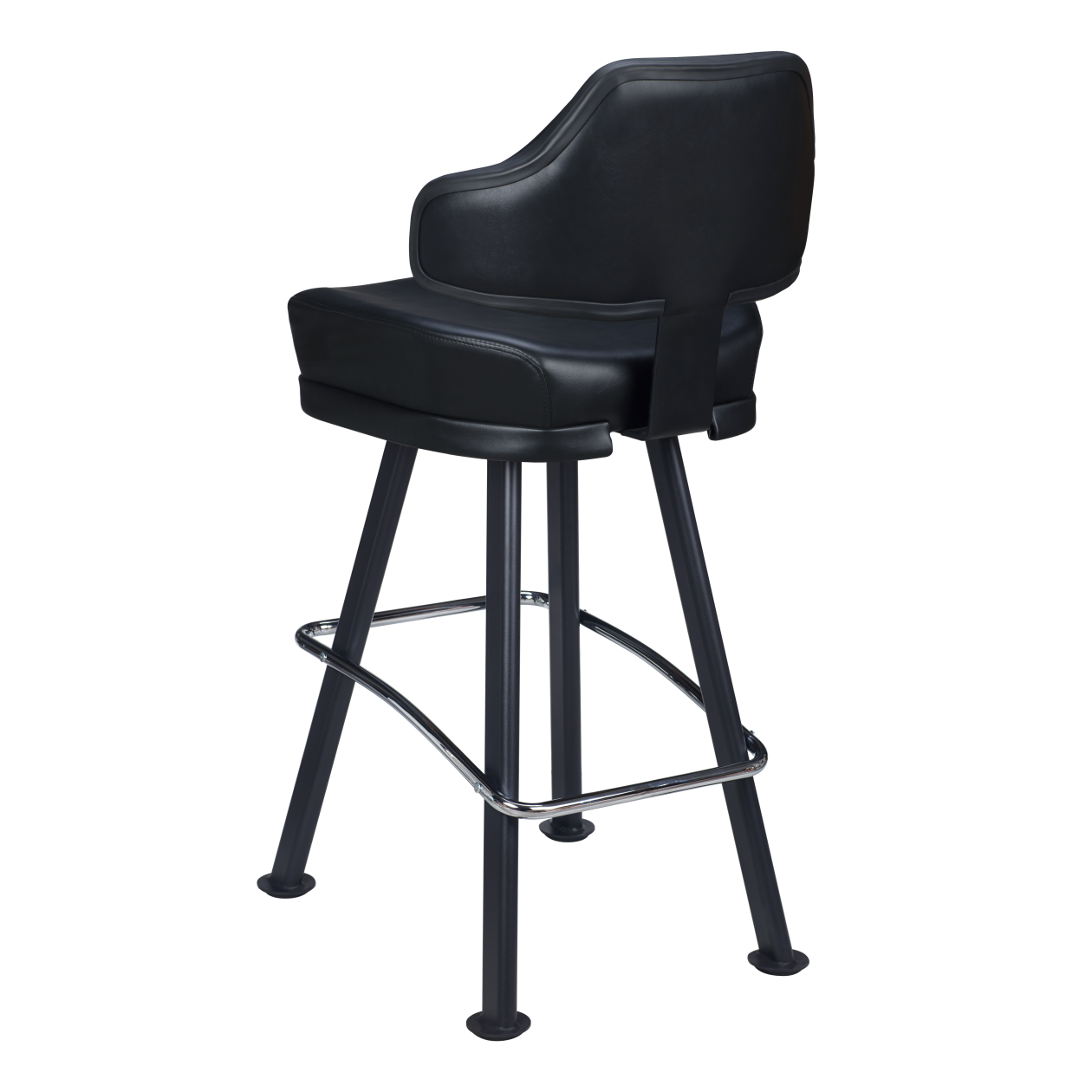 Valentino Premium Casino Bucket Bar Stool with Arched-Oval Frame19e3824dcf26ad5687