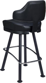 Valentino Premium Casino Bucket Bar Stool with Arched-Oval Frame19e3824dcf26ad5687