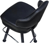 Valentino Premium Casino Bucket Bar Stool with Arched-Oval Frame19e3824dcf26ccffa6