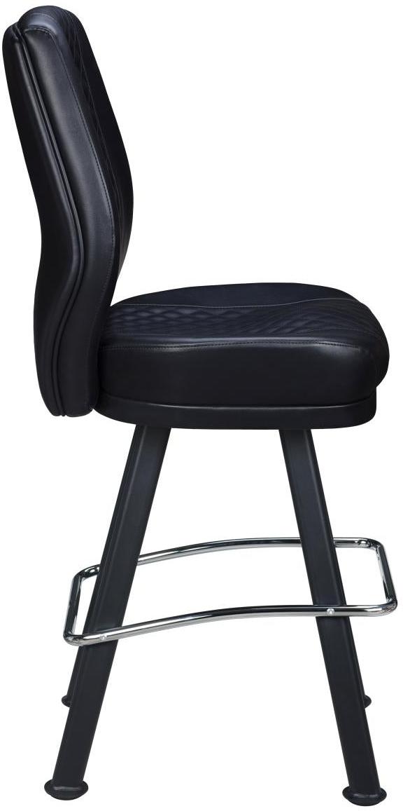 Bruno Diamond Back Premium Bucket Bar Stool with Arched-Oval Frame19e3828697d4dbef8d