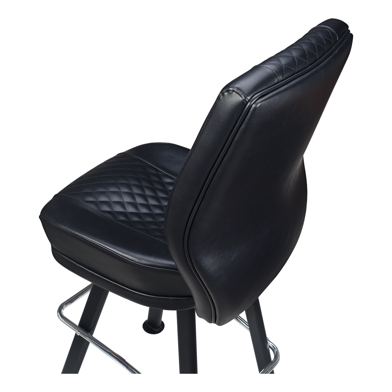 Bruno Diamond Back Premium Bucket Bar Stool with Arched-Oval Frame19e3828697d52e55b0