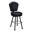 Remi 3-Channel Premium Casino Bucket Bar Stool with Arched-Oval Frame19e382c50bf233059b