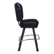 Remi 3-Channel Premium Casino Bucket Bar Stool with Arched-Oval Frame19e382c50bf434a770