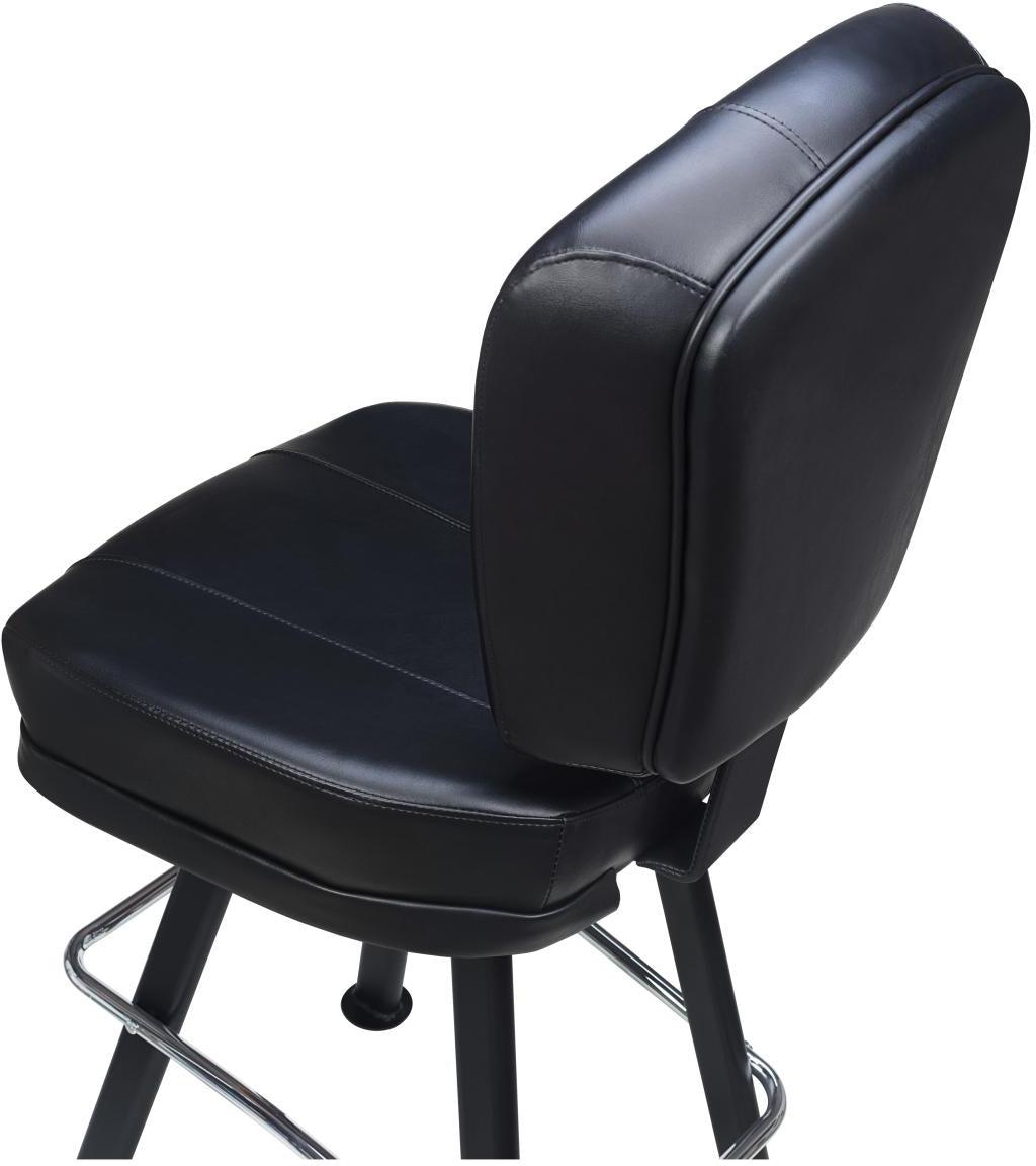 Remi 3-Channel Premium Casino Bucket Bar Stool with Arched-Oval Frame19e382c50bf4a45907