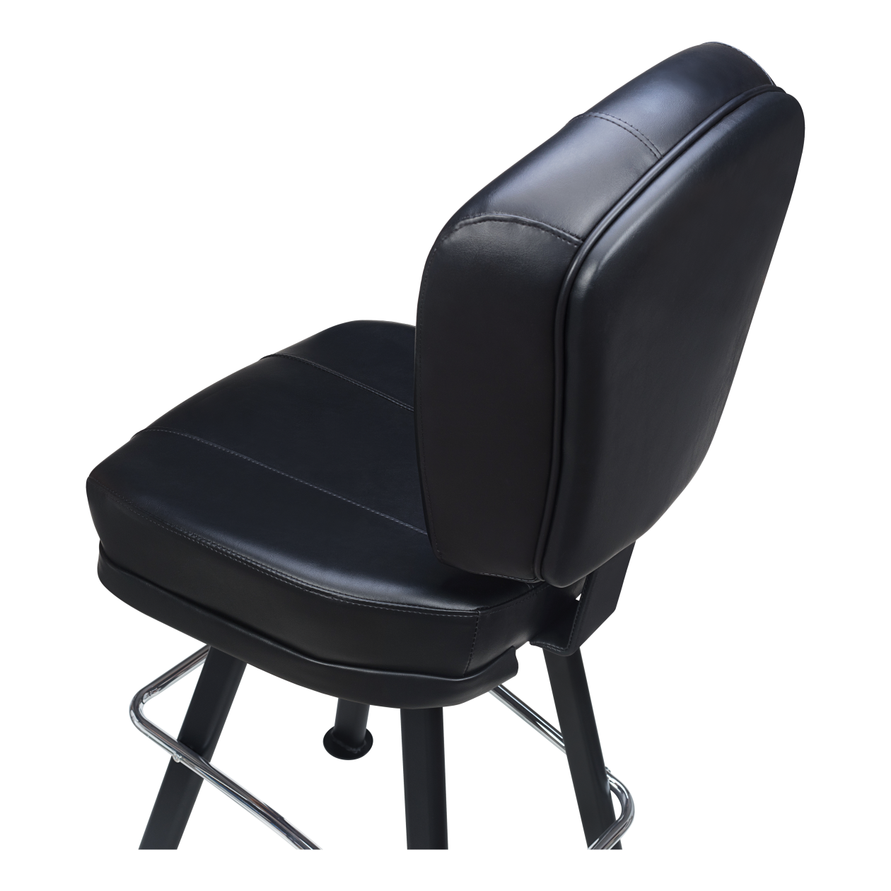 Remi 3-Channel Premium Casino Bucket Bar Stool with Arched-Oval Frame19e382c50bf4a45907