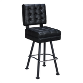 Belvedere Tufted Premium Bucket Bar Stool with Arched-Oval Frame19e3826b757ca4fbe