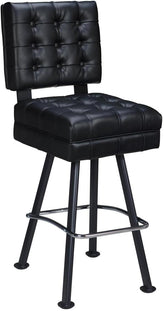 Belvedere Tufted Premium Bucket Bar Stool with Arched-Oval Frame19e3826b757ca4fbe