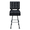 Belvedere Tufted Premium Bucket Bar Stool with Arched-Oval Frame19e3826b75874193f9