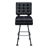 Belvedere Tufted Premium Bucket Bar Stool with Arched-Oval Frame19e3826b75874193f9