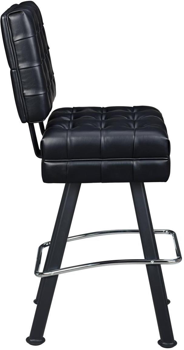Belvedere Tufted Premium Bucket Bar Stool with Arched-Oval Frame19e3826b758ca92f8