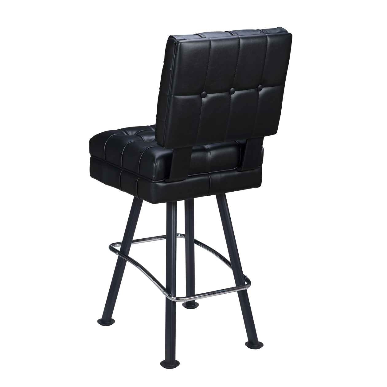 Belvedere Tufted Premium Bucket Bar Stool with Arched-Oval Frame19e3826b75843128f9