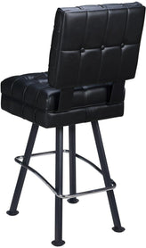 Belvedere Tufted Premium Bucket Bar Stool with Arched-Oval Frame19e3826b75843128f9