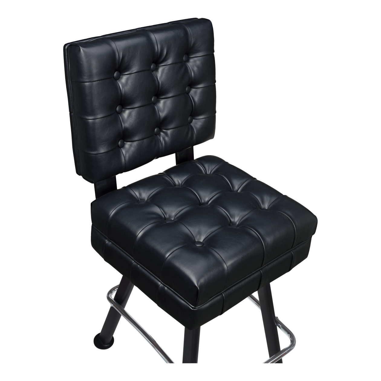 Belvedere Tufted Premium Bucket Bar Stool with Arched-Oval Frame19e3826b75861bbff1