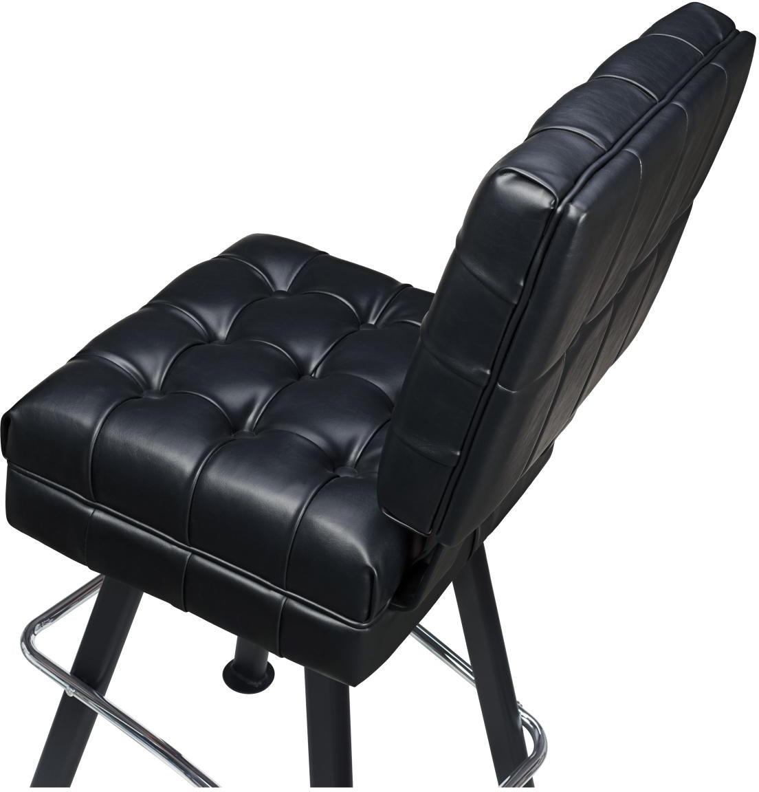Belvedere Tufted Premium Bucket Bar Stool with Arched-Oval Frame19e3826b7582d7dabf