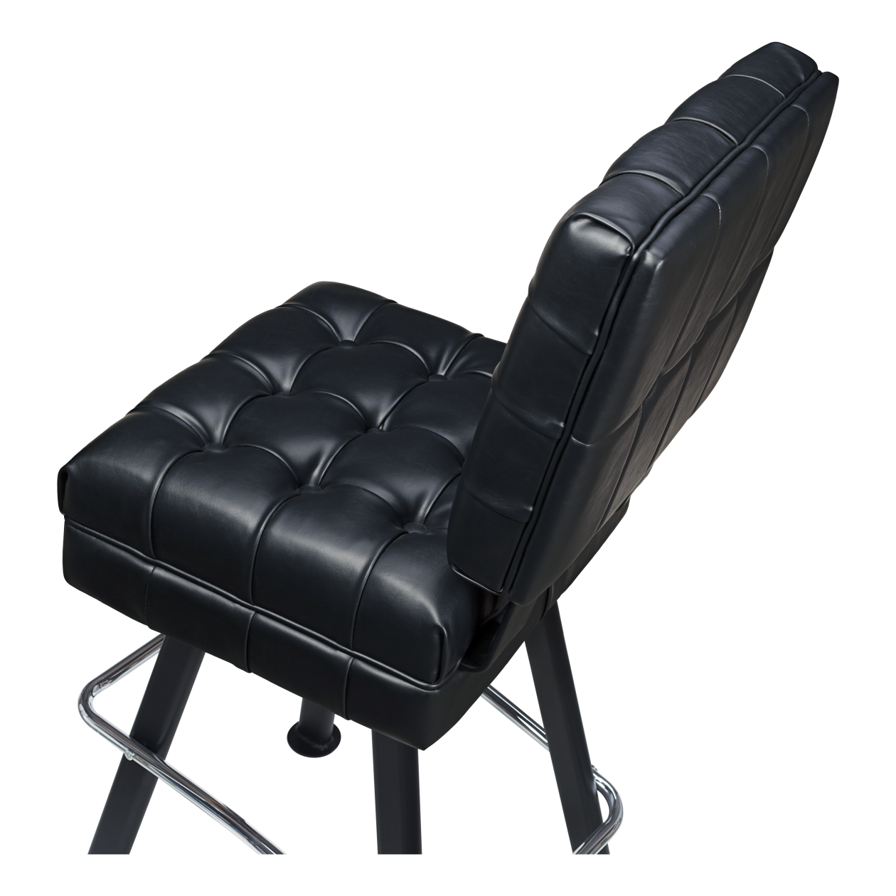 Belvedere Tufted Premium Bucket Bar Stool with Arched-Oval Frame19e3826b7582d7dabf