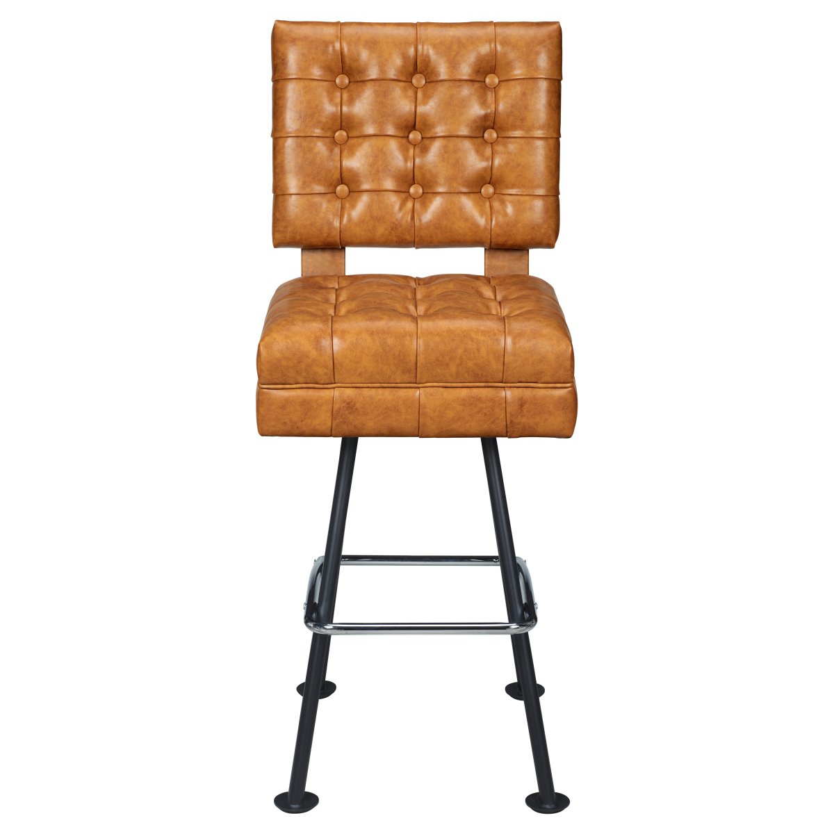 Belvedere Tufted Premium Bucket Bar Stool with Arched-Oval Frame1a08218430c399d195