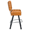 Belvedere Tufted Premium Bucket Bar Stool with Arched-Oval Frame1a08218430c438967f