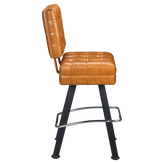 Belvedere Tufted Premium Bucket Bar Stool with Arched-Oval Frame1a08218430c438967f