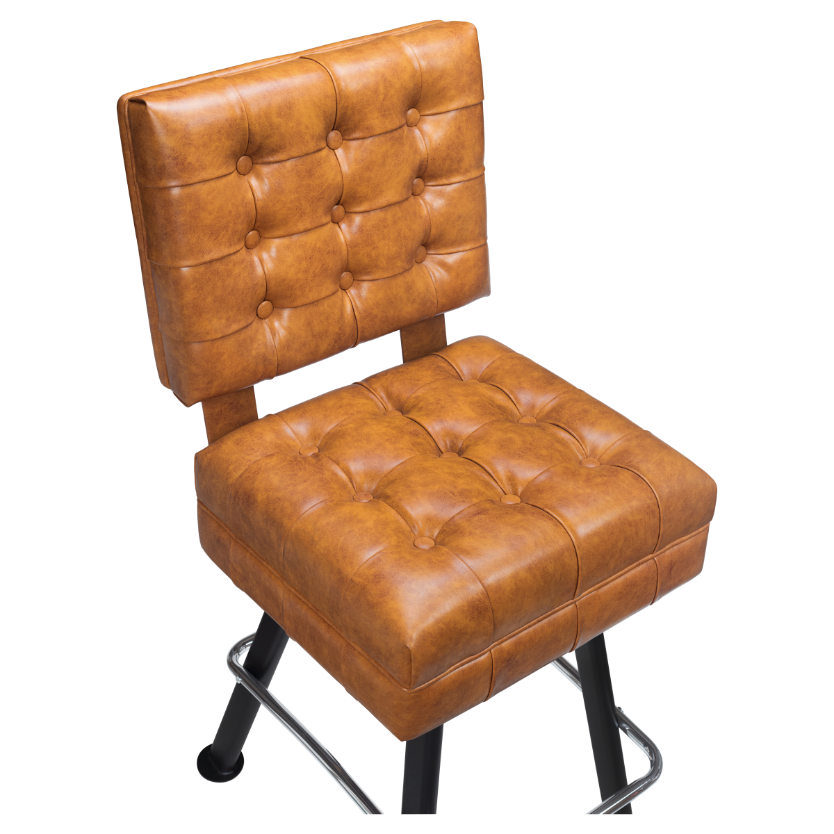 Belvedere Tufted Premium Bucket Bar Stool with Arched-Oval Frame1a08218430c6b2cbd5