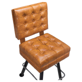 Belvedere Tufted Premium Bucket Bar Stool with Arched-Oval Frame1a08218430c6b2cbd5